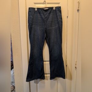 Dark Wash Plus Tinseltown Pull On Stretchy Jeans